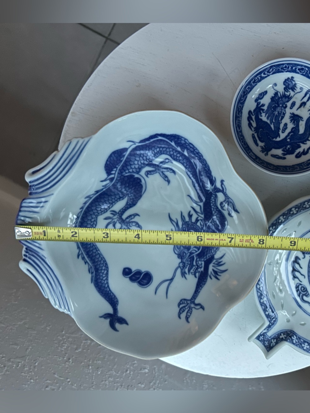 Blue and White Porcelain Trinket Dishes from the Orient. - Picture 5 of 5